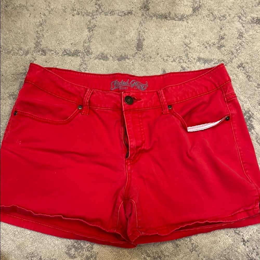 Faded Glory Red Women's Shorts